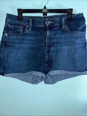 Denim Roll-Cuff Women's Shorts - Dark Blue levi strausss Levi’s